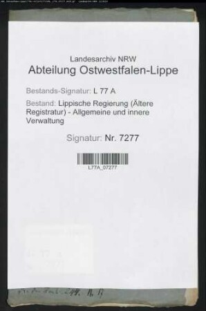 Aufstellung der Verpflegungskosten für die fremden Truppen im Amt Schwalenberg
