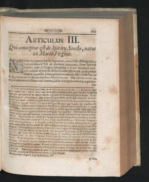 Articulus III. Qui conceptus est de Spiritu Sancto, natus ex Maria Virgine