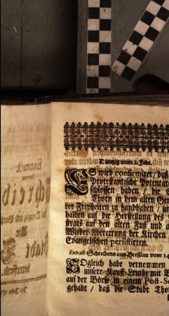 Extract Zweyer Schreiben Aus Dantzig und Breßlau, Die Stadt Thorn betreffend