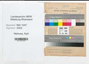 Entnazifizierung Karl Niehues , geb. 21.01.1895 (Rektor)