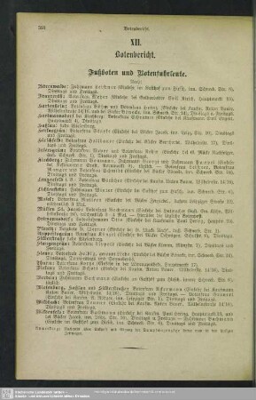 XII. Botenbericht