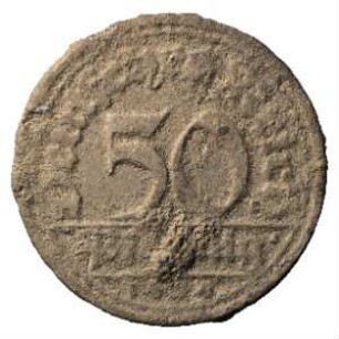 Fundmünze, 50 Pfennig, 1919 - 1922