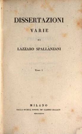 Opere, 4. Dissertazioni varie : 1