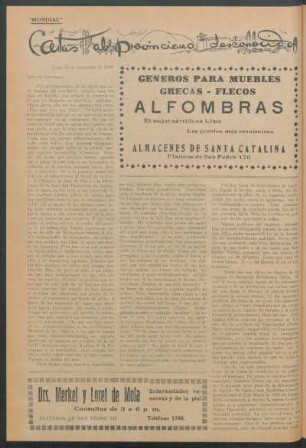 Cartas al provinciemo desconocido