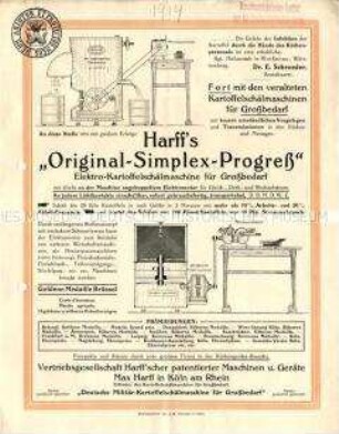 Elektro-Kartoffelschälmaschine für Großbedarf