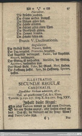 Illustratio Secundae Regulae Cardinalis. Quodlibet Verbum admittit &c.