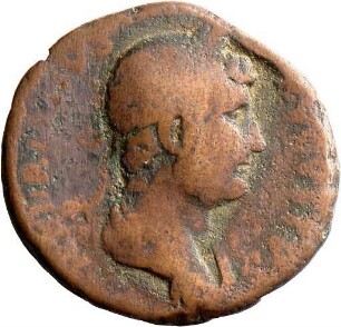 As des Hadrian mit Darstellung der Clementia