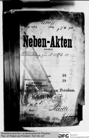 Anstellung und Versorgung der Kommunalbeamten