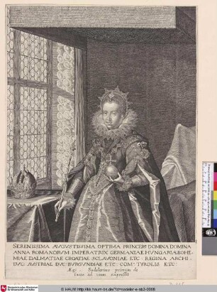 [Die Kaiserin Anna, Gemahlin des Matthias. Anna Romanorum Imperatrix, 1616]