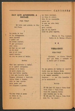 Hay que aprender a bailar : Fox trot