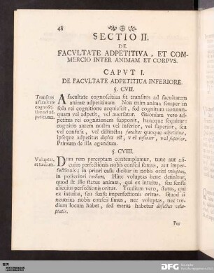 Capvt I. De Facvltate Adpetitiua Inferiore.