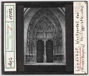 Landshut: Heiliggeistkirche, Westportal