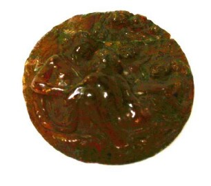 Rundes Bernsteinrelief