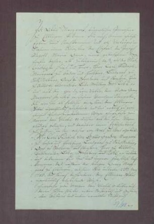 Erblehenrevers des Alois Marggrav einen Spitalacker auf Ettlinger Gemarkung