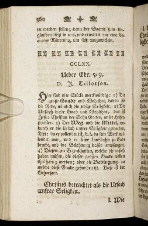 CCLXX. Ueber Ebr. 5, 9.