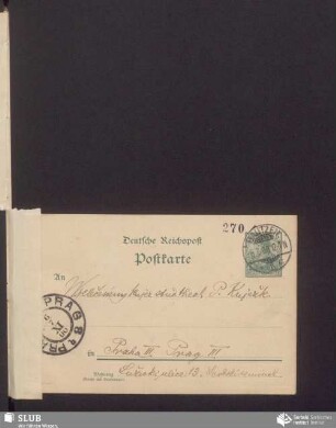 [dopisnica wot: Feliks Pětranc, 05.07.1900]