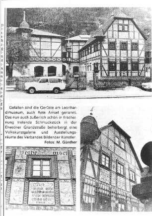 Dresden-Loschwitz. Ehem. Hentschelmühle, heute Leonhardimuseum