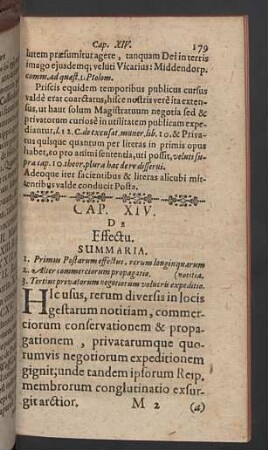Cap. XIV. De effectu.