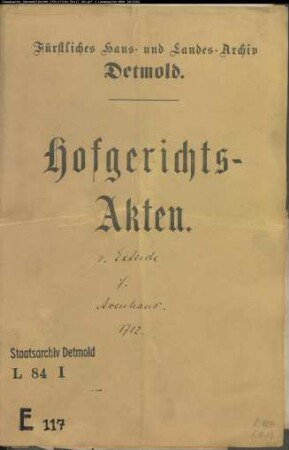 von Exterde, Dorothea Elisabeth gegen Kord Avenhaus - Schuldforderung