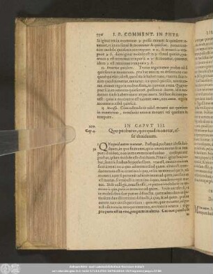 In Caput III. Quo probatur, quicquid movetur, esse dividuum.