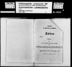 Entschädigung von Gemeinderatsmitgliedern in einzelnen Gemeinden der Oberämter Aalen, Crailsheim, Gaildorf, Gerabronn, Gmünd, Hall und Heidenheim
