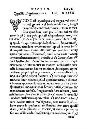 Quæstio Trigesimaquarta. Cap. XXXIX.