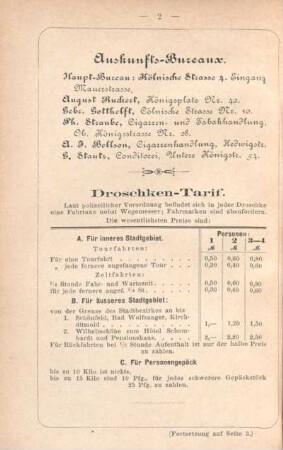 Auskunfts-Bureaux.