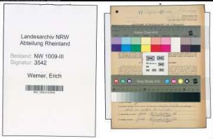 Entnazifizierung Erich Werner , geb. 21.01.1904 (Schreiner)