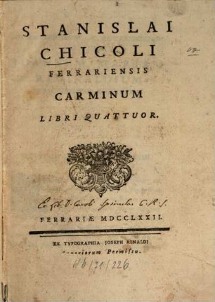 Carmina : libri quatuor