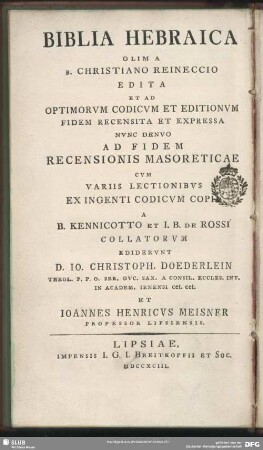 Biblia Hebraica