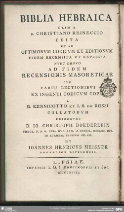 Biblia Hebraica