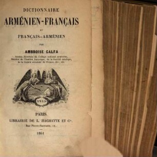 Dictionnaire arménien-français