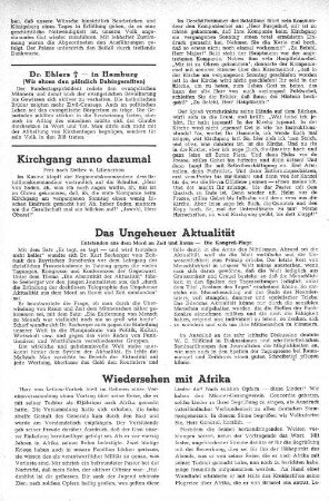 Wiedersehen mit Afrika