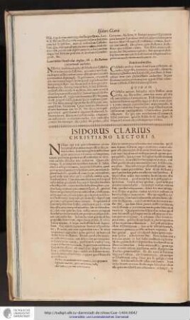 Isidorus Clarius