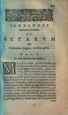 De Getarum sive Gothorum origine et rebus gestis