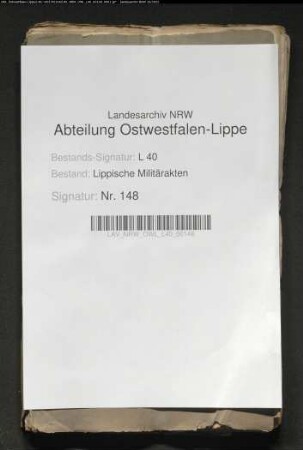 Kostenrechnung für das lipp. Kreiskontingent für Jan. 1796