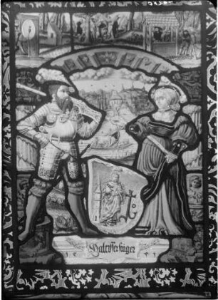 Schloss Eberstein Glasmalerei Wappenscheibe