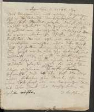 Brief von Johann Jacob Kohlhaas und Jeunet Duval