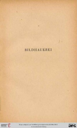 Bildhauerei
