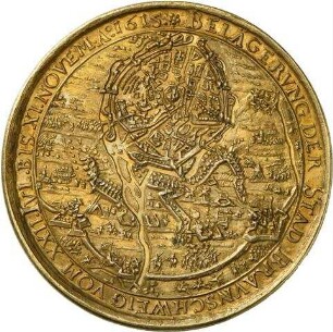 Medaille auf die Belagerung der Stadt Braunschweig 1615