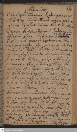 Lebenslauf von Christoph Behrens.