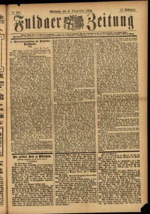 Ausgabe vom Mittwoch, den 05. September 1894.