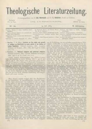 313-318 [Rezension] Kuenen, A., National religions and universal religions