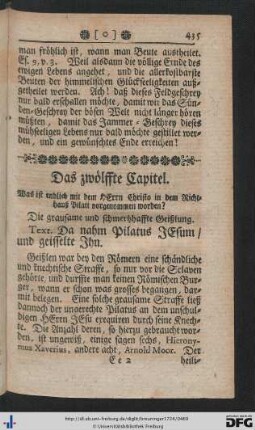 Das zwölffte Capitel.