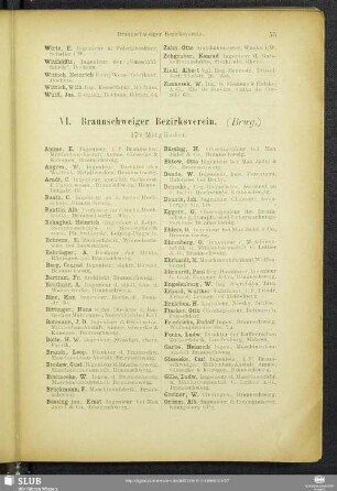 VI. Braunschweiger Bezirksverein.