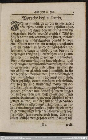 Vorrede des auctoris