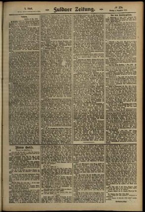 Zweite Ausgabe vom Montag, den 02. Dezember 1912.