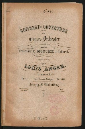 Concert-Ouverture für grosses Orchester : op. 5