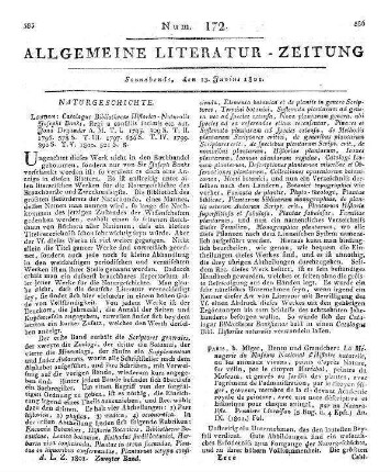 Gessner, J.: Tabulae phytographicae analysin generum plantarum exhibentes. Fasc. 1-8. Cum commentatione edidit C. S. Schinz. Zürich: Füßli 1795-