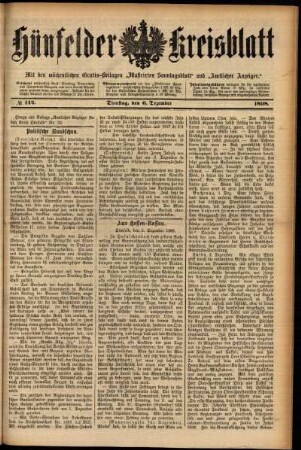 Ausgabe vom Dienstag, den 06. Dezember 1898.